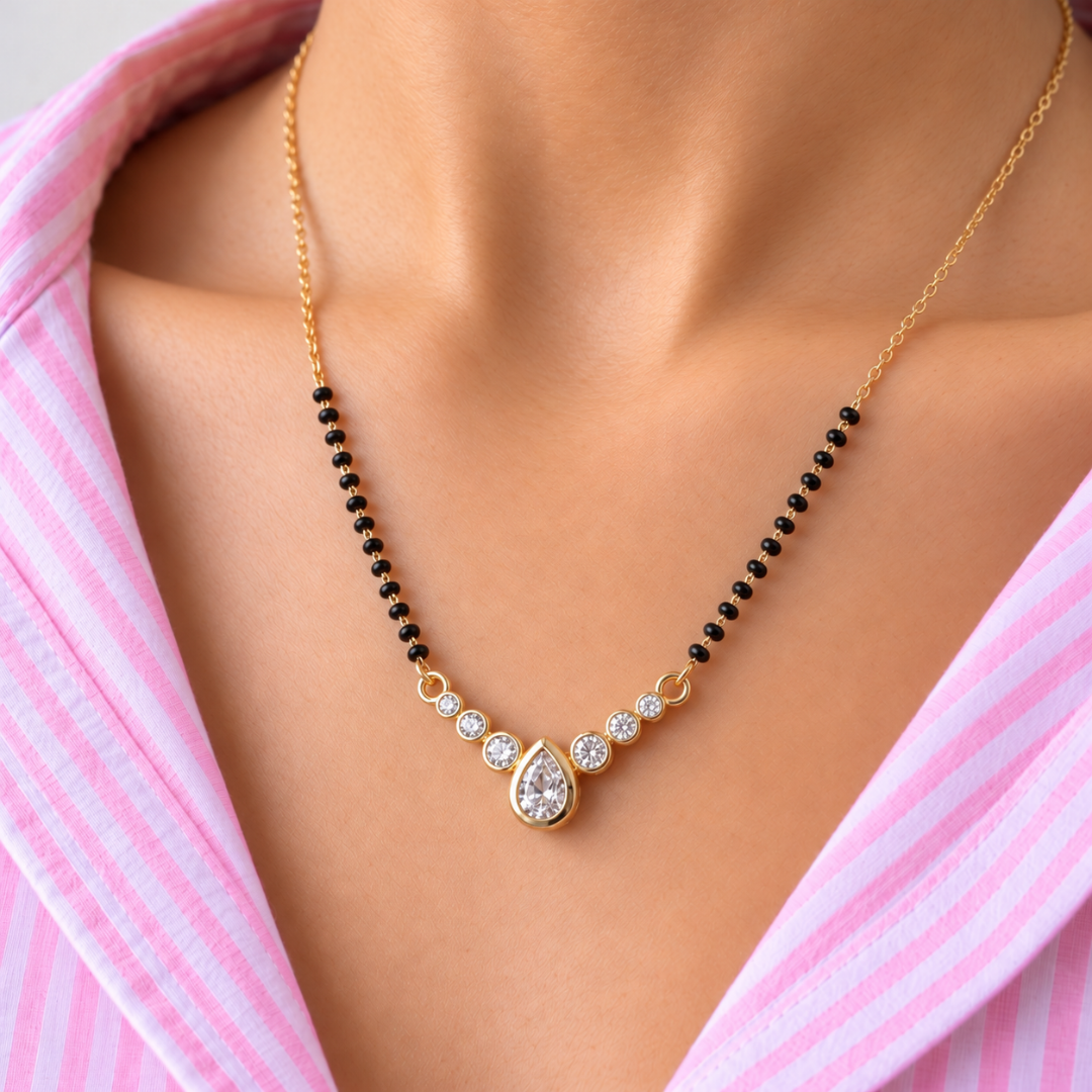Shabnam Pear Drop Mangalsutra - photo 3