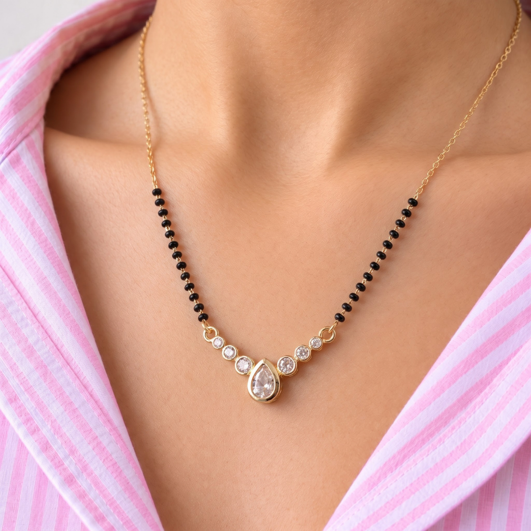Shabnam Pear Drop Mangalsutra - photo 6
