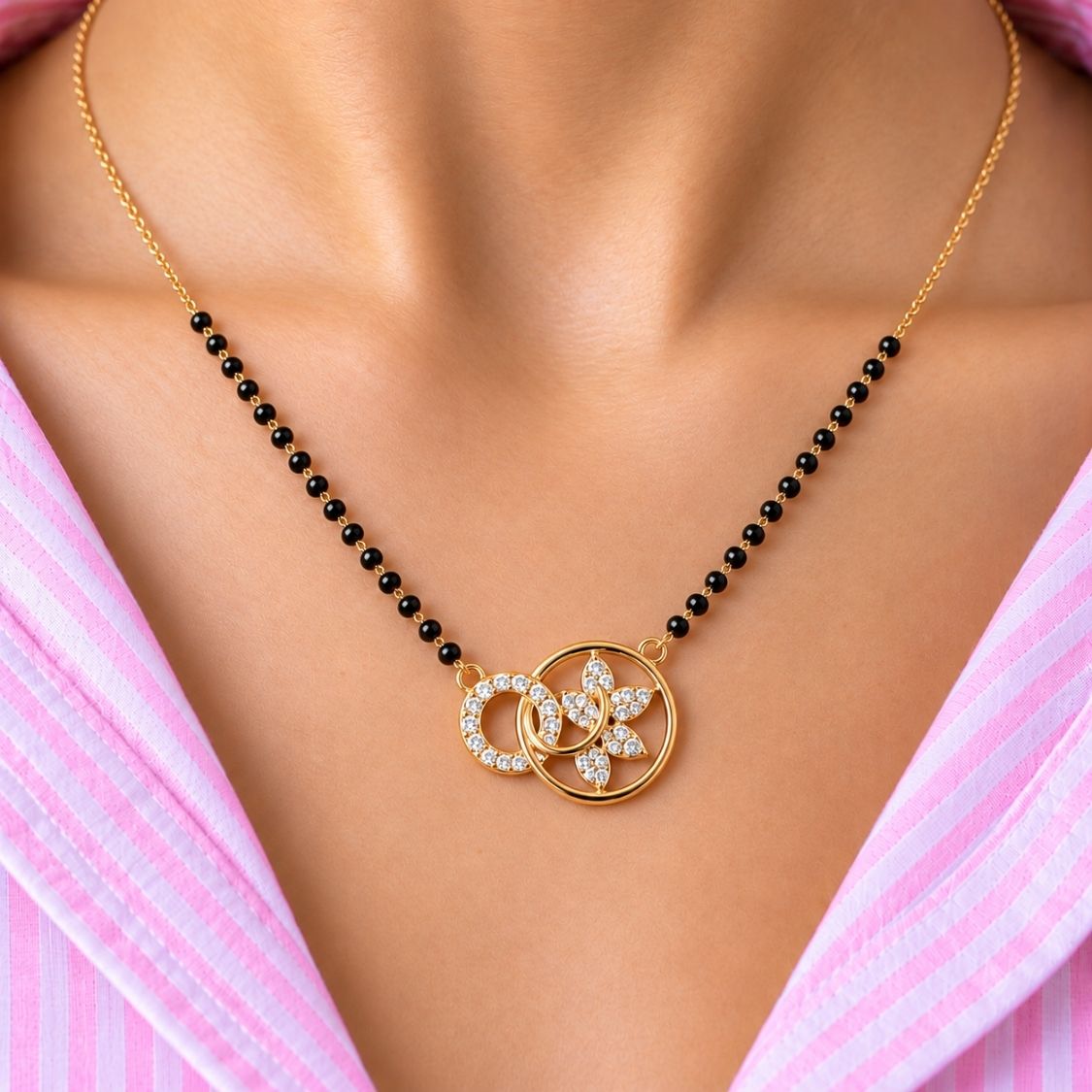 Sangini Twin Circle Mangalsutra - photo 1