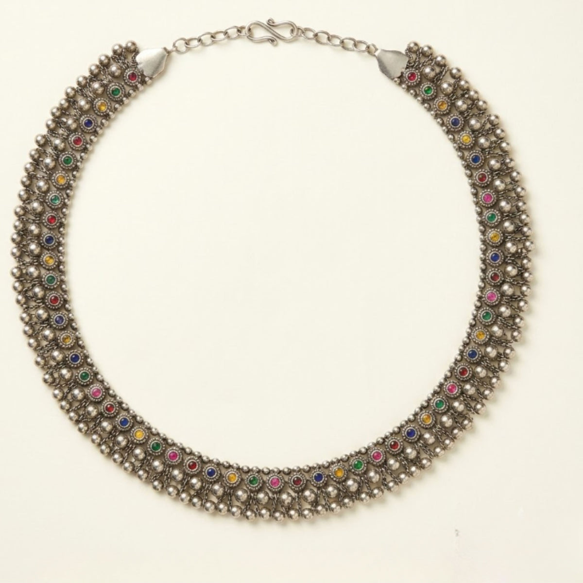 Navratri Multicolour Stone Oxidised Kandora - view 2