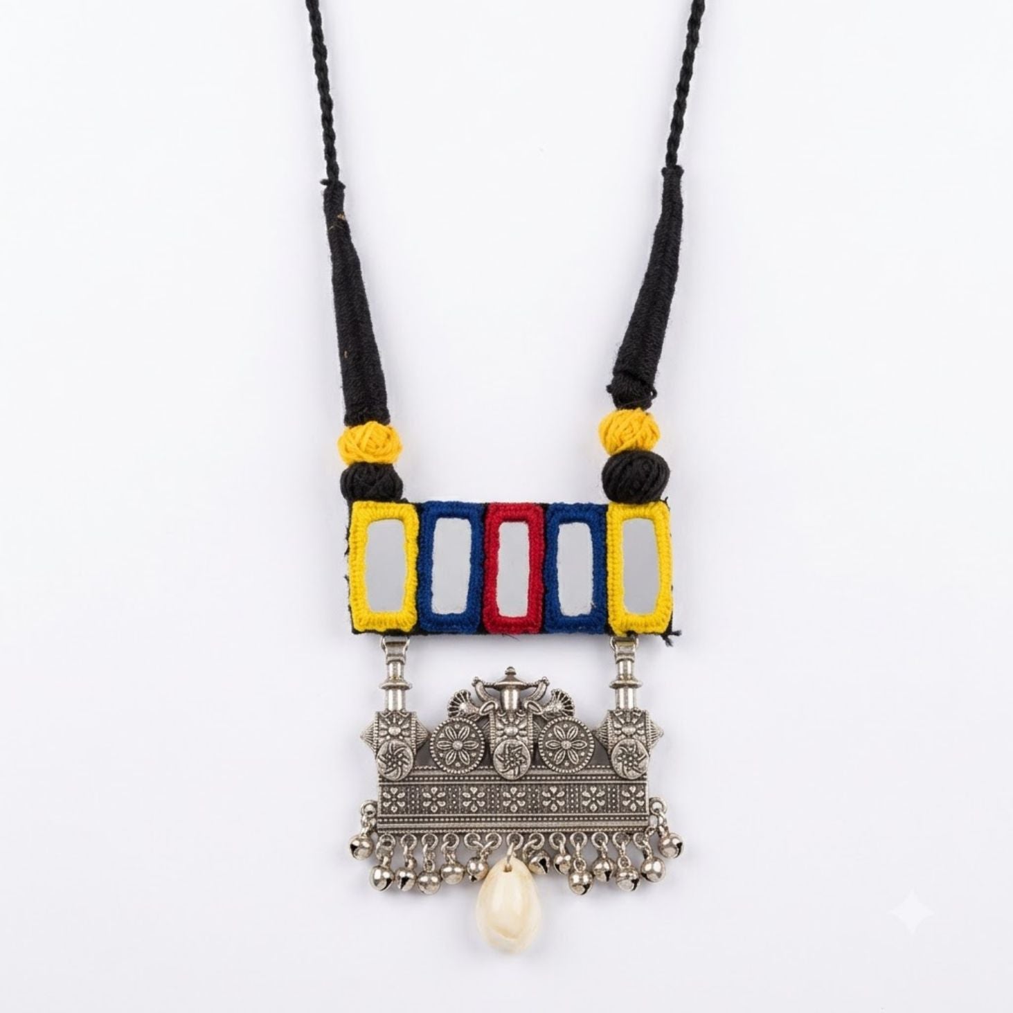 Navrang Abhla Mandir Oxidised Necklace - image 3