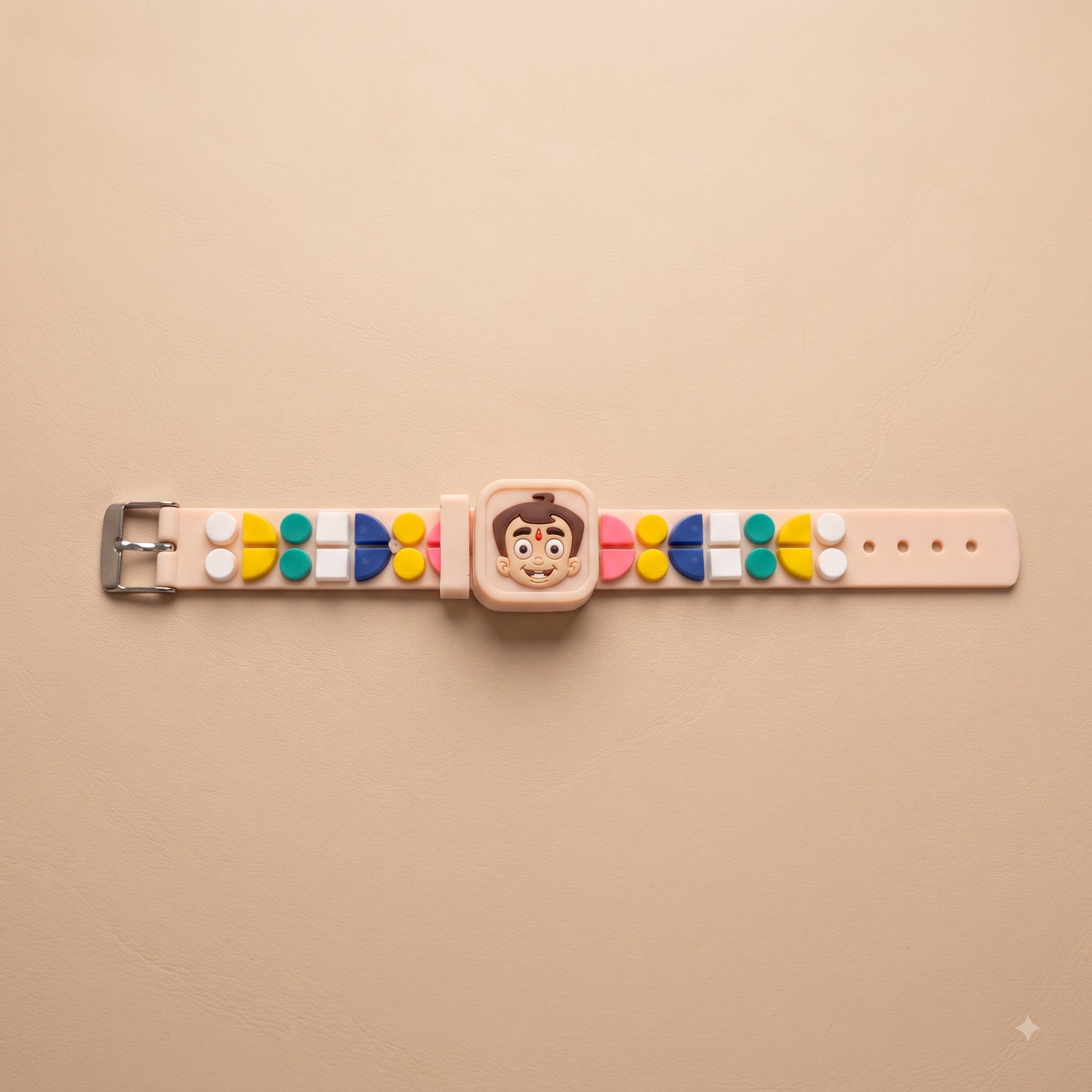 Chhota Bheem Geometric Beads Kids Rakhi