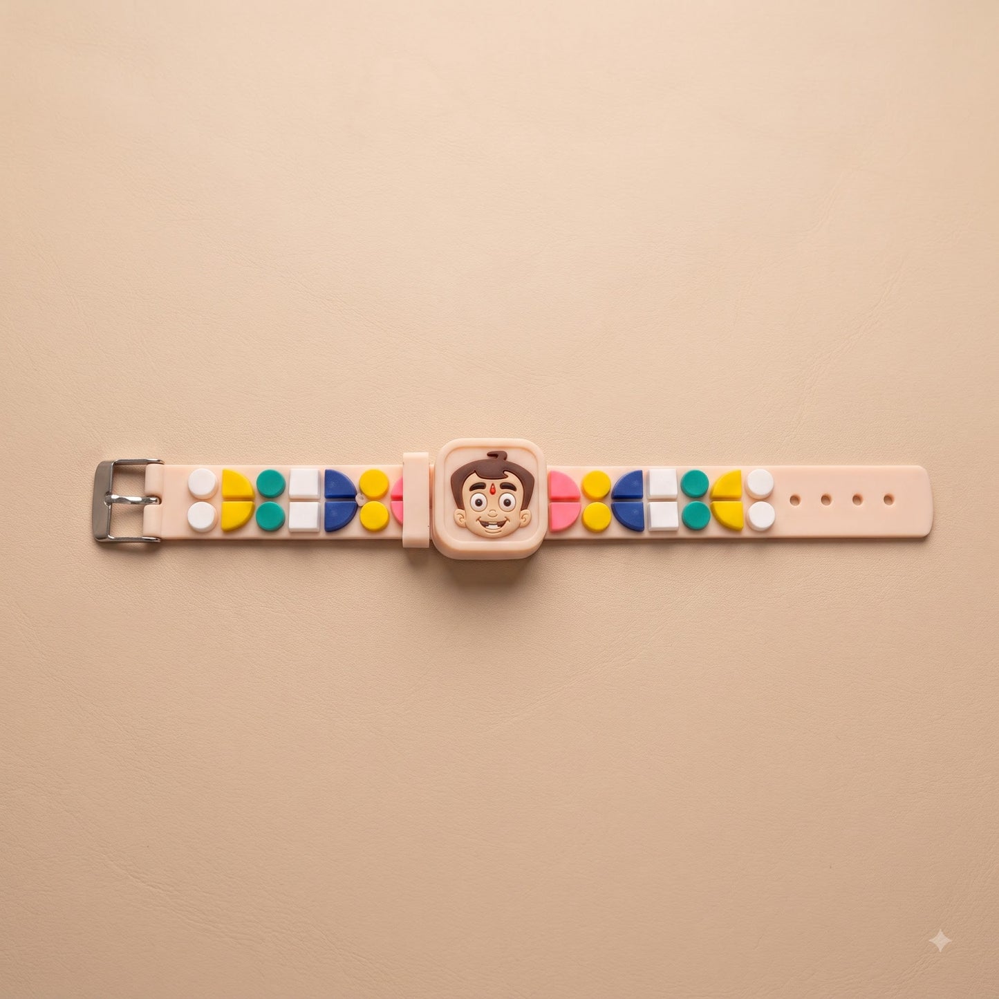 Chhota Bheem Geometric Beads Kids Rakhi