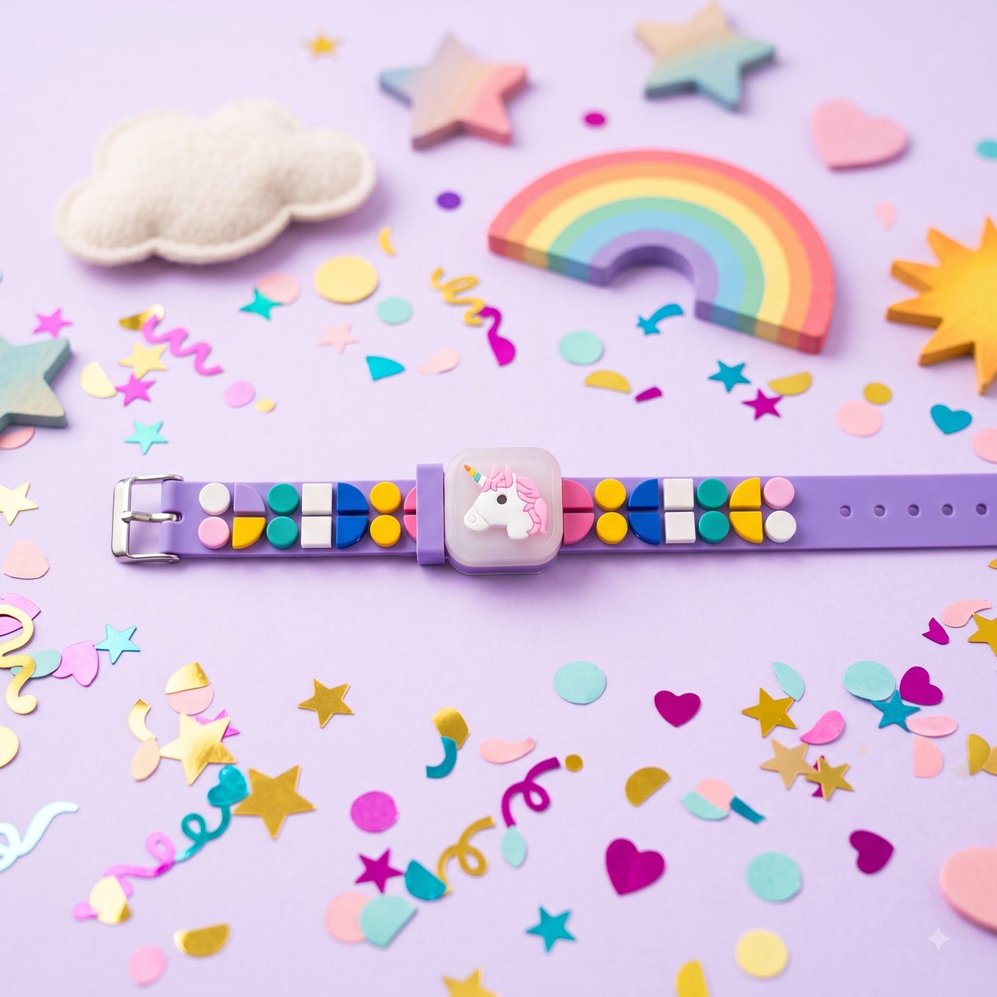 Unicorn Geometric Beads Kids Rakhi
