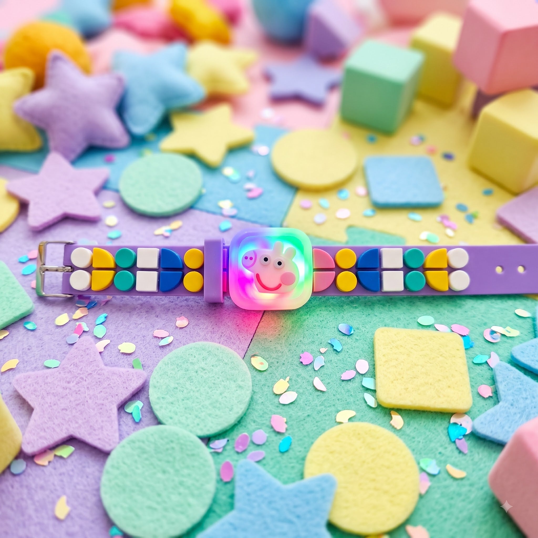 Peppa Pig Geometric Beads Kids Rakhi