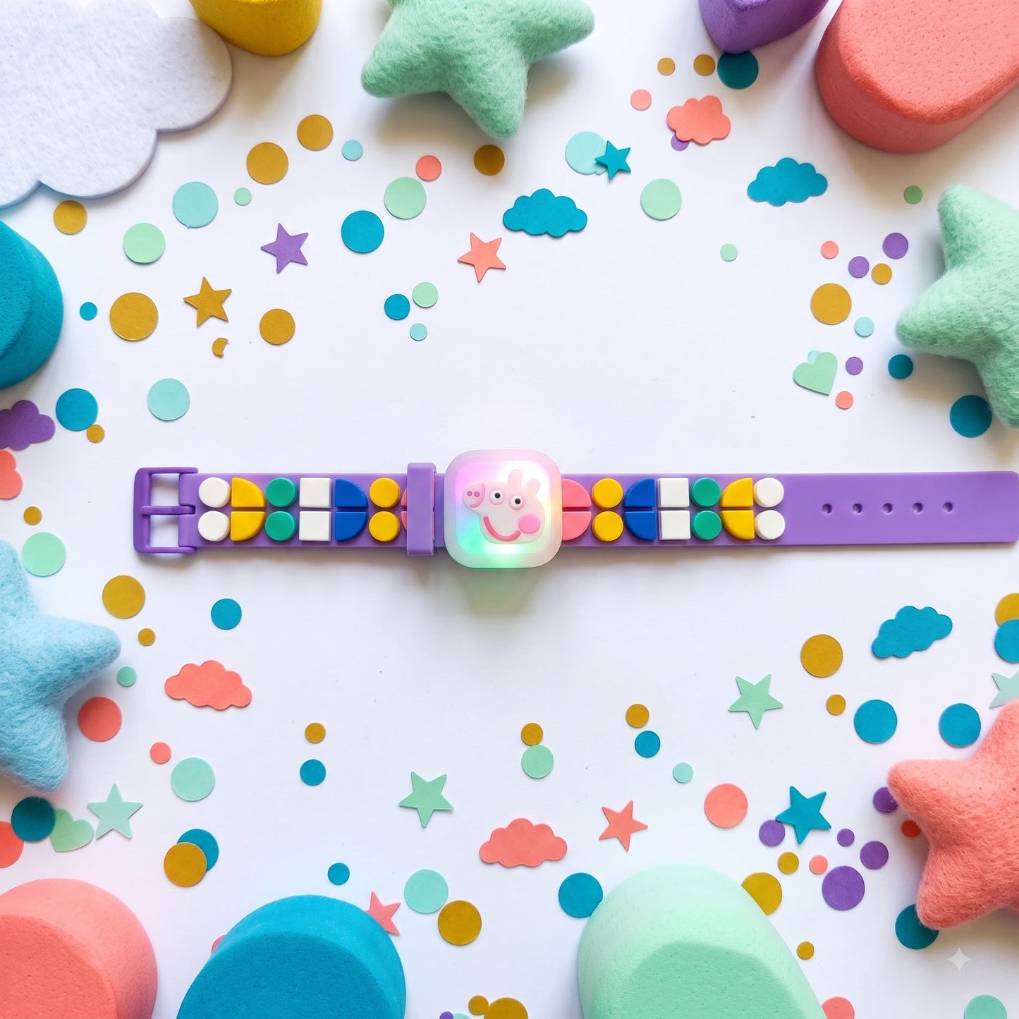 Peppa Pig Geometric Beads Kids Rakhi