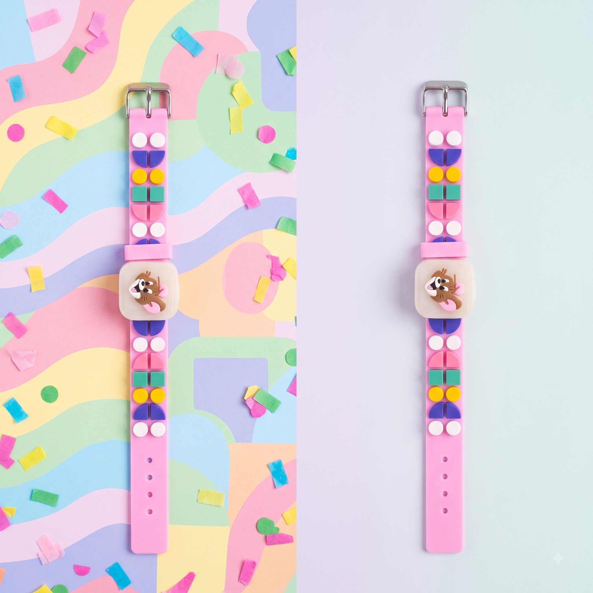 Jerry Mouse Geometric Beads Kids Rakhi