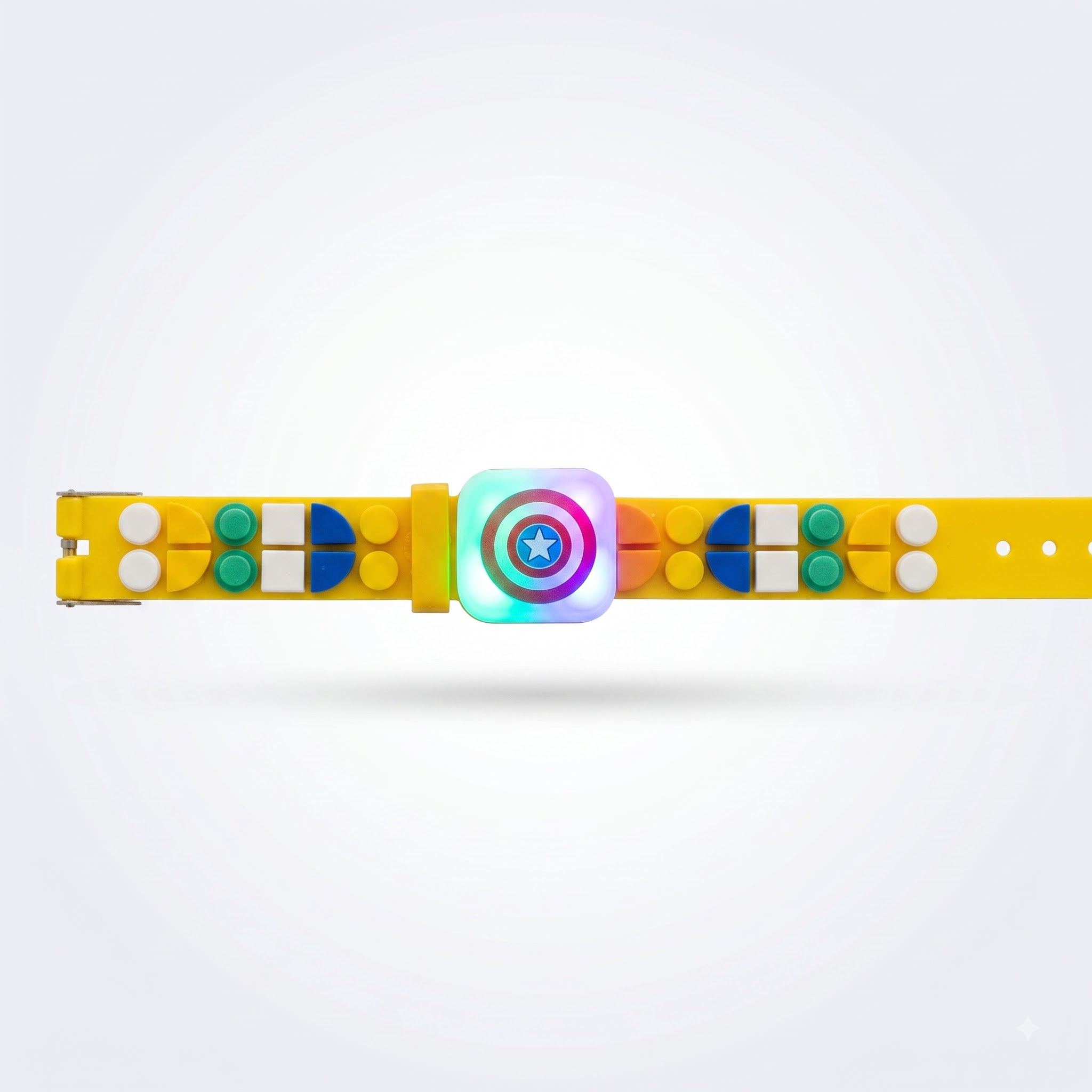 Captain America Shield Geometric Beads Kids Rakhi