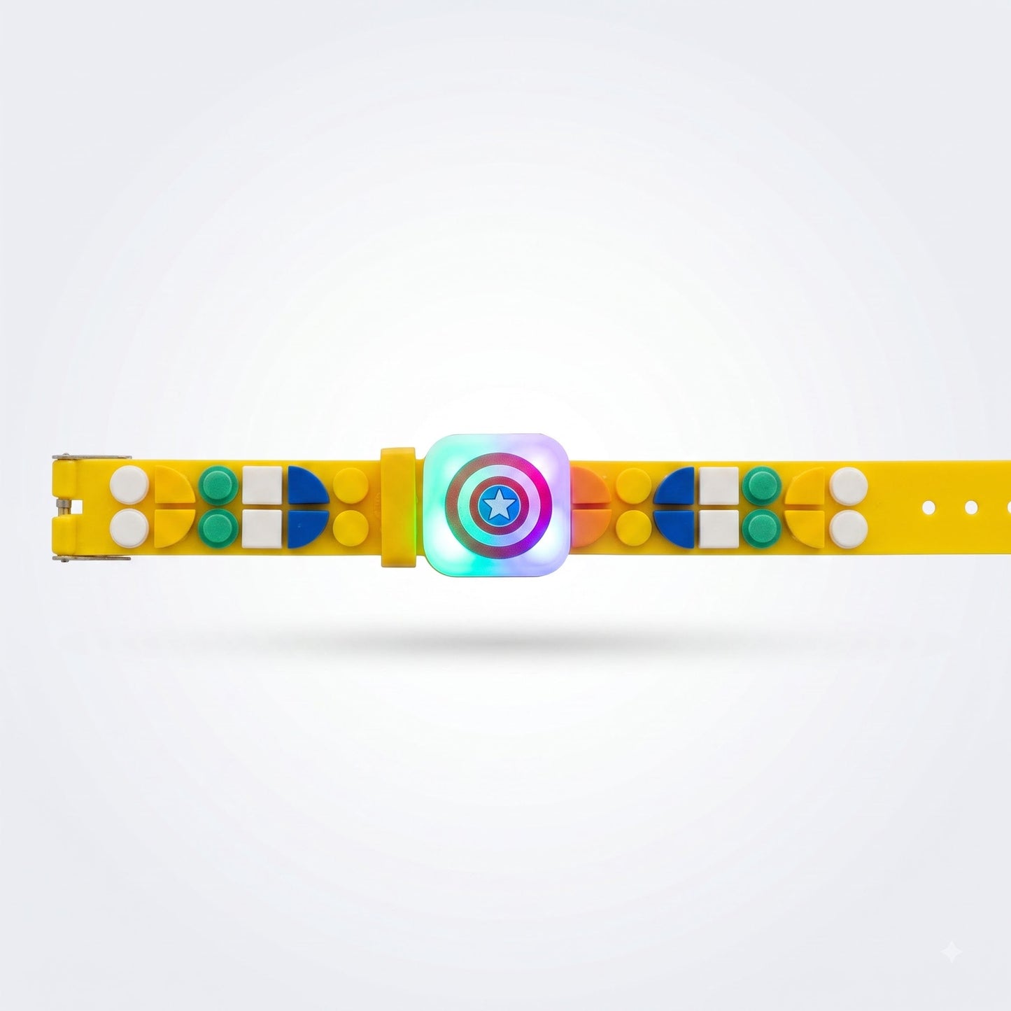 Captain America Shield Geometric Beads Kids Rakhi