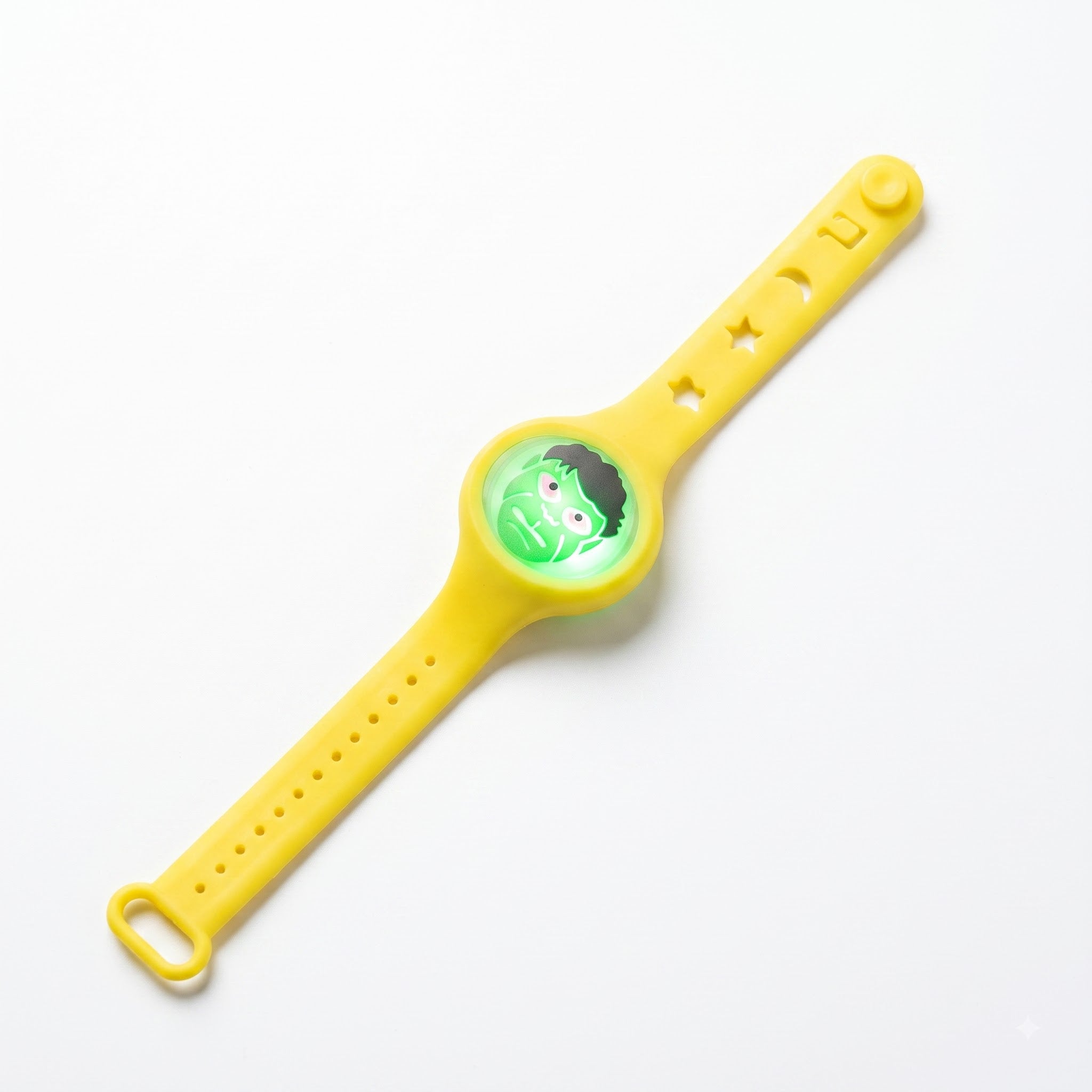 Hulk Round LED Kids Rakhi