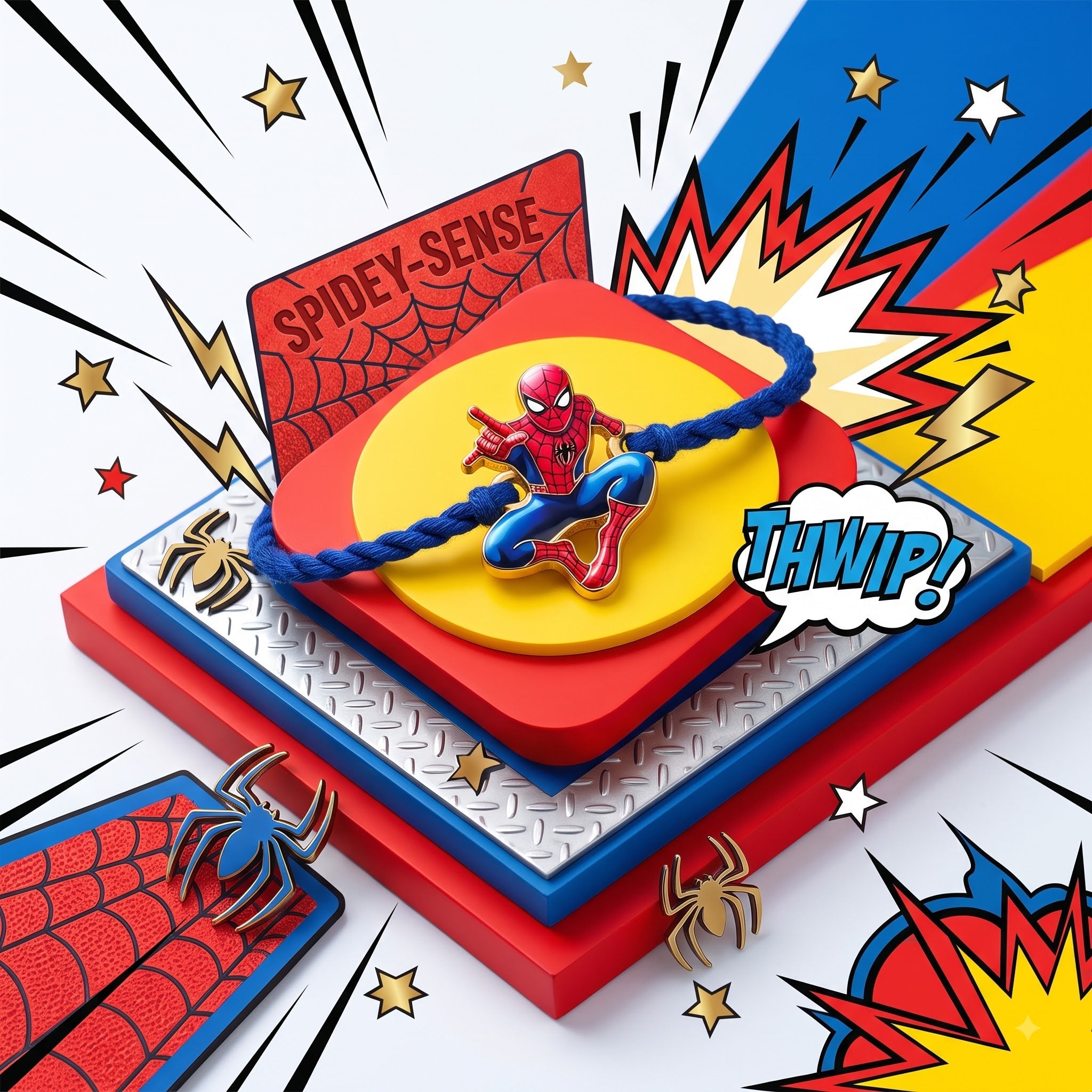 Swinging Spider-Man Thread Kids Rakhi