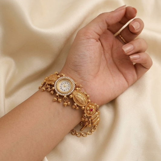 Paanvel Ghughri Antique Gold Watch - image 3