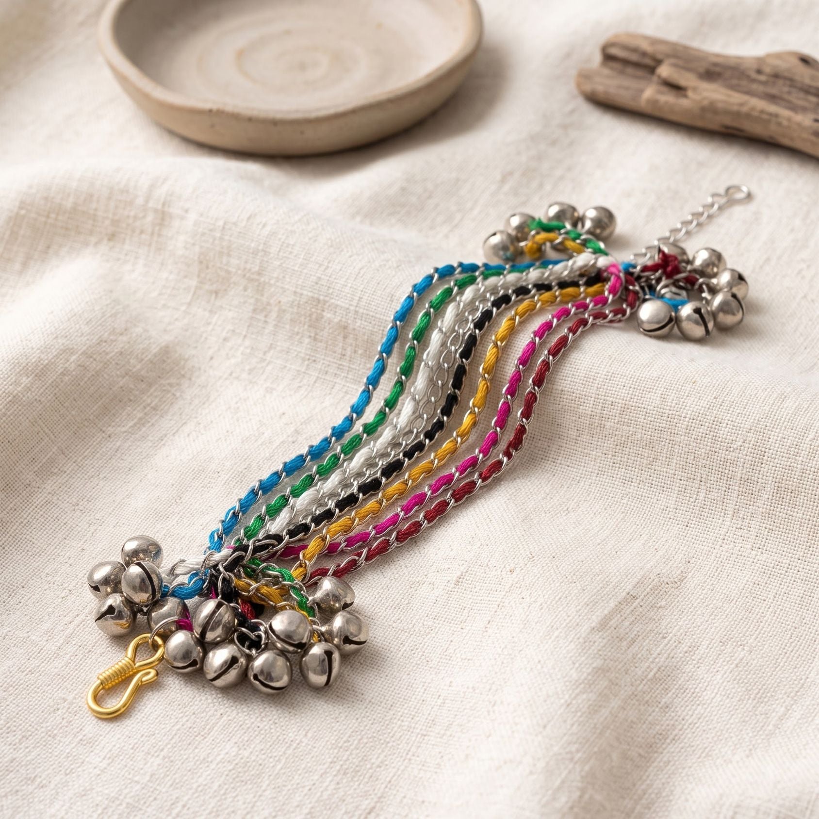 Navrang Ghughri Thread Bangle Set - view 3