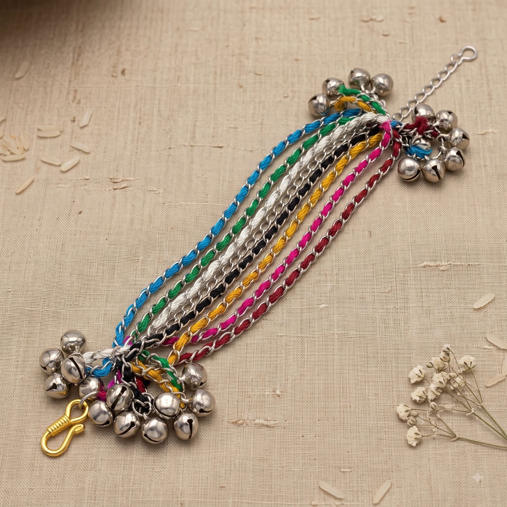 Navrang Ghughri Thread Bangle Set - view 5