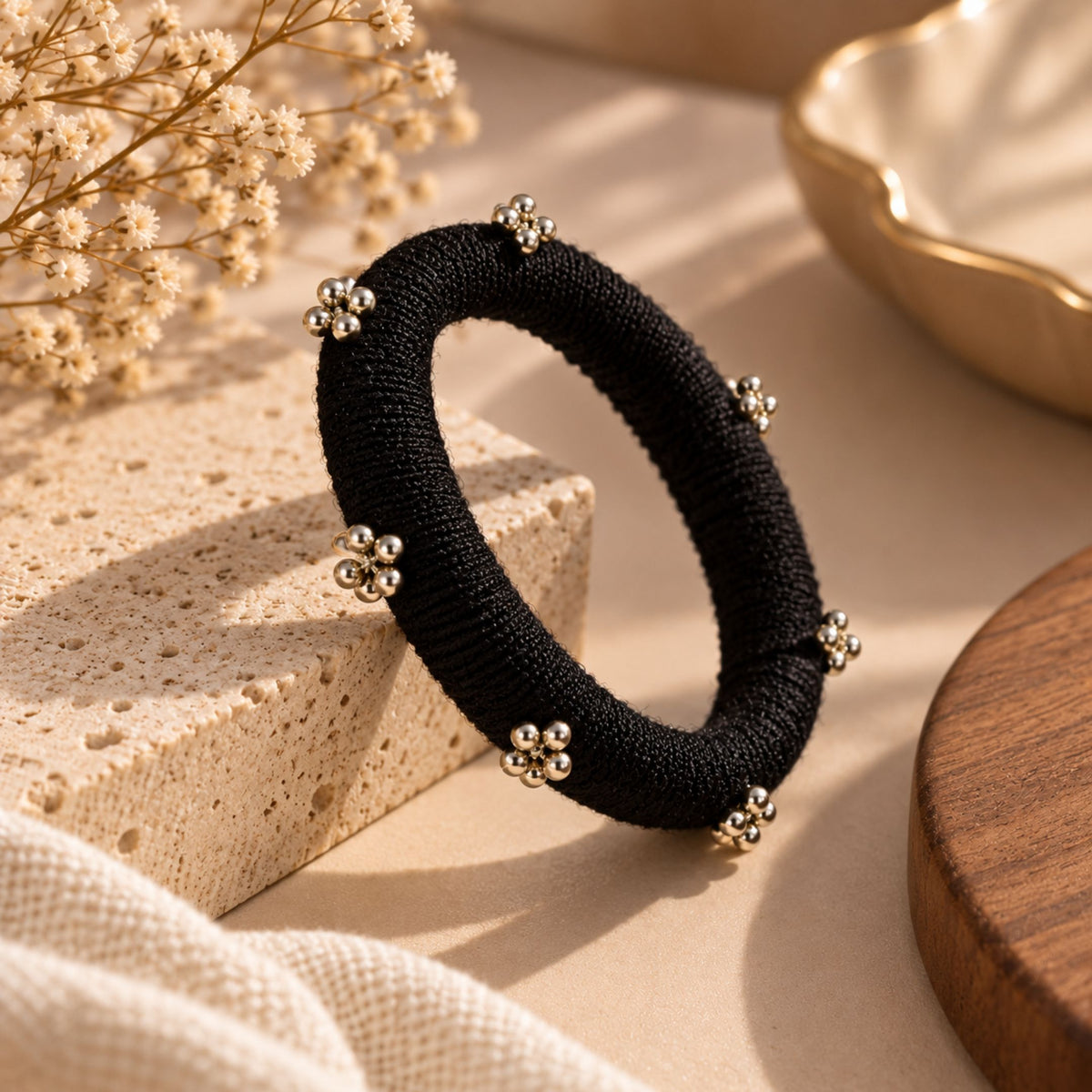 Ghughri Dori Black Thread Bangle - image 4