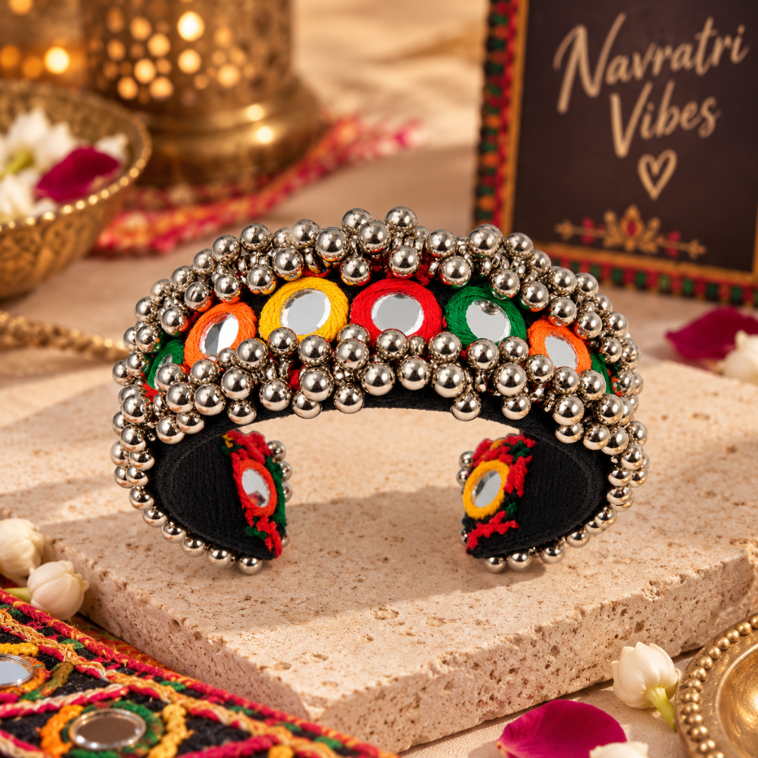 Navrang Abhla Ghughri Cuff Kada - image 2