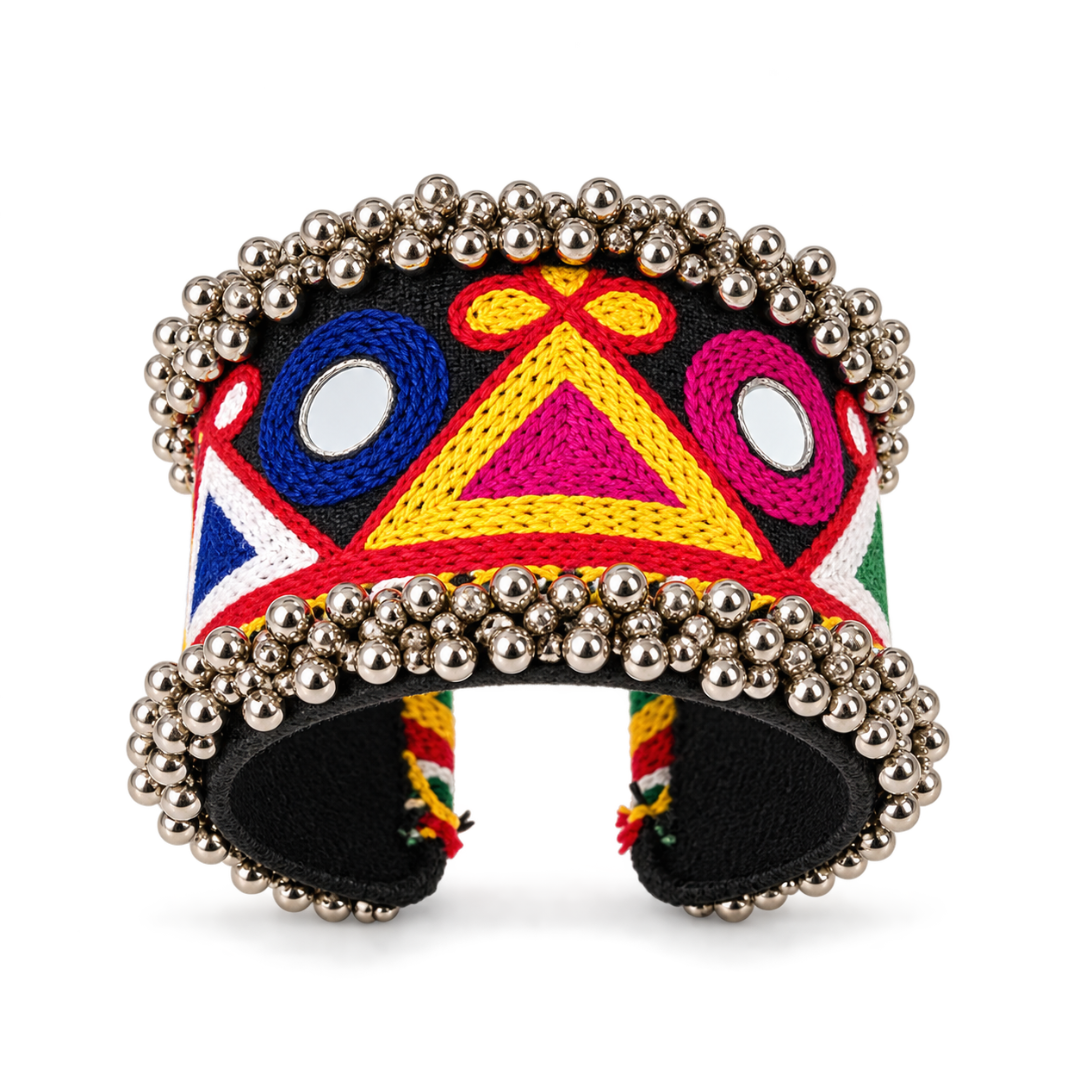 Trikon Navrang Abhla Ghughri Cuff Kada - image 1