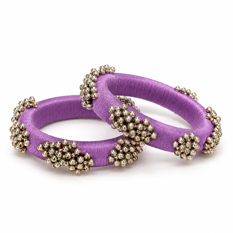 Jamuni Ghughri Thread Bangle Set - image 1