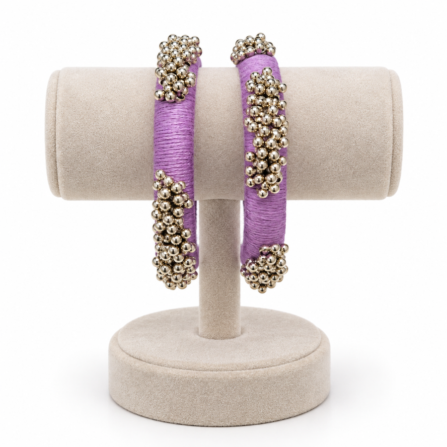 Jamuni Ghughri Thread Bangle Set - image 2