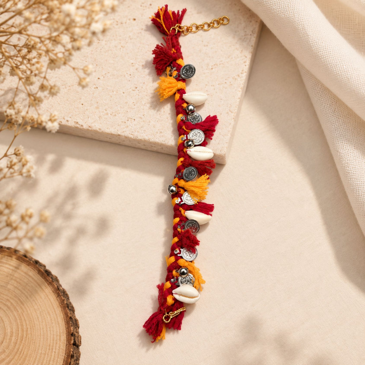Kesari Kanku Kodi Sikka Thread Bracelet - image 3
