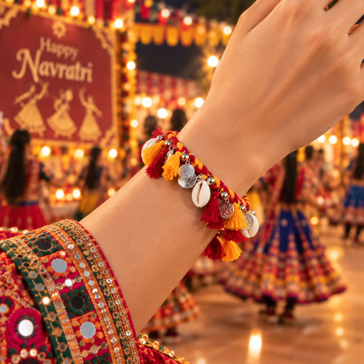 Kesari Kanku Kodi Sikka Thread Bracelet - image 5
