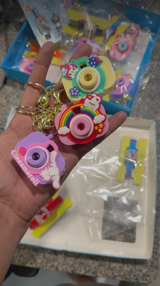 Doraemon LED Kids Rakhi Band & Surprise Camera Keychain Gift Set